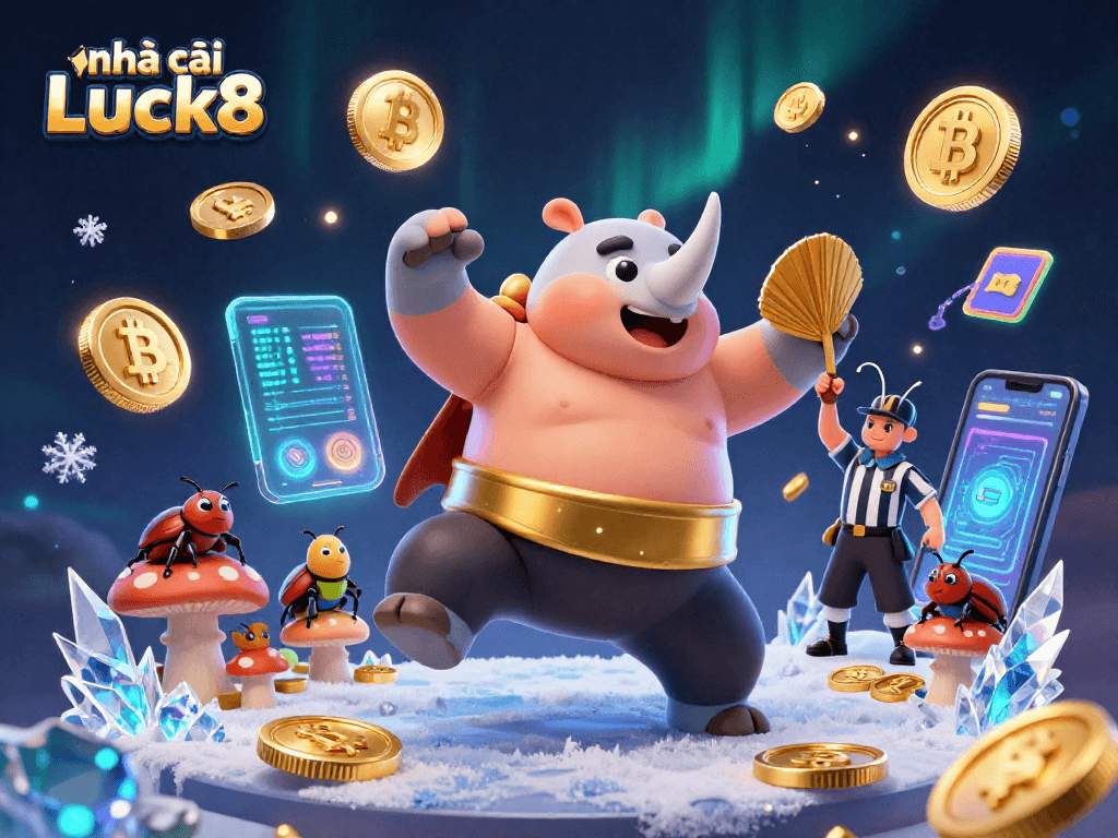 Experience thrilling gameplay at nhà cái Luck8 with vibrant casino elements and engaging characters.