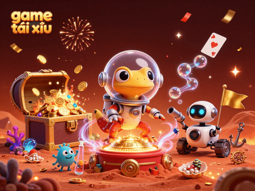Experience the excitement of game tài xỉu as a Martian gecko discovers a hidden casino on Mars.