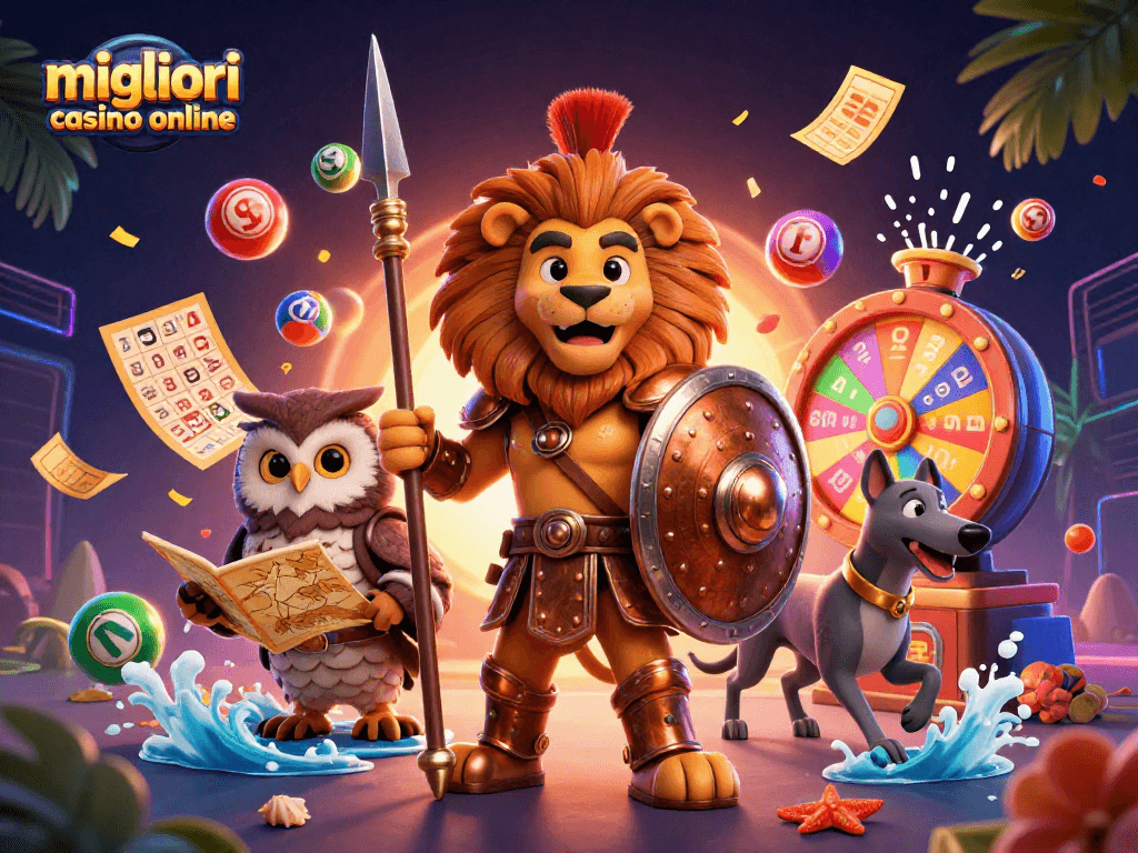 Scopri i migliori casino online con un leone spartanico in armatura che protegge i giocatori.