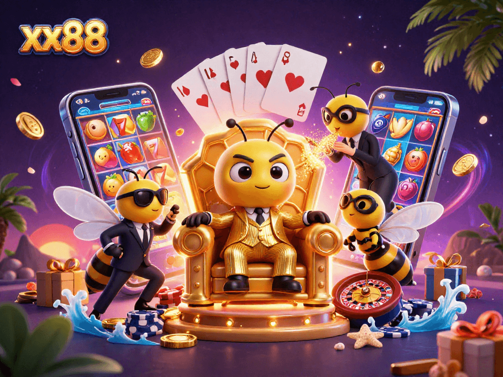 Spin to win with xx88's thrilling slot game featuring unique characters in action.