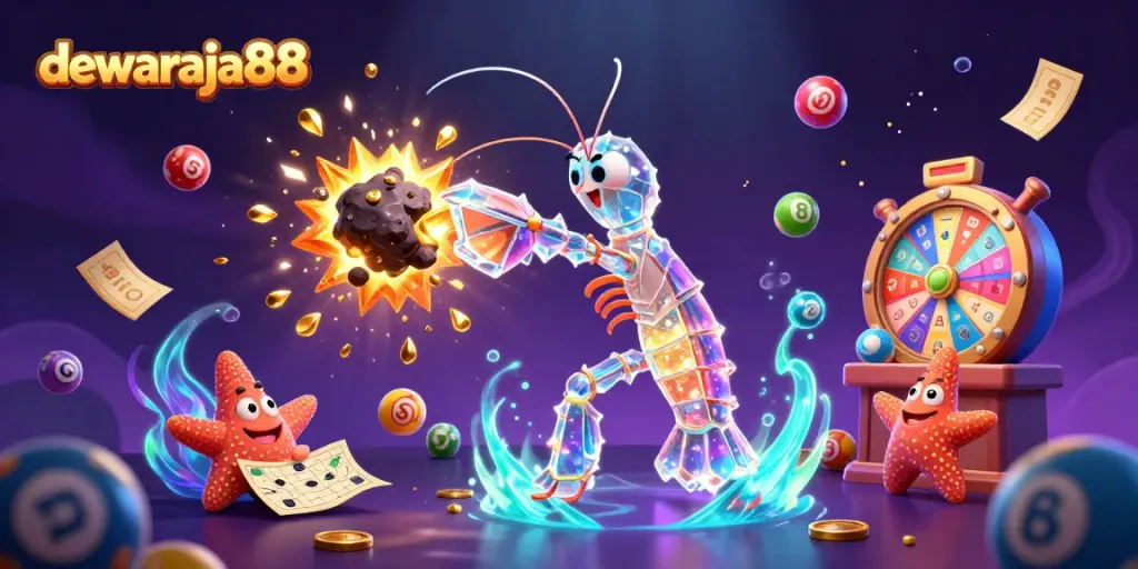 DewaRaJa88 menghadirkan suasana permainan menarik dengan samurai udang mantis 3D dan peta konstelasi.