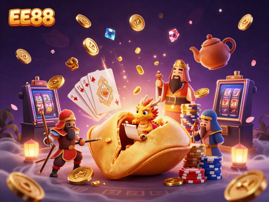 Engage with the extraordinary EE88 world of vibrant casino elements and magical characters.
