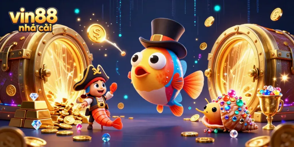 Spin the reels with vin88 nhà cái in a vibrant casino adventure featuring treasure and excitement.