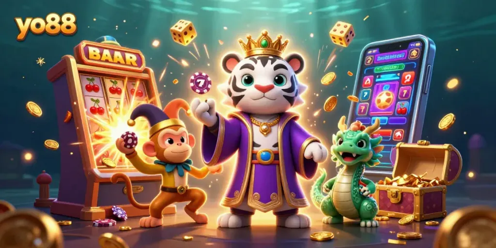 Experience thrilling gameplay at yo88 with vibrant 3D characters and exciting casino action.