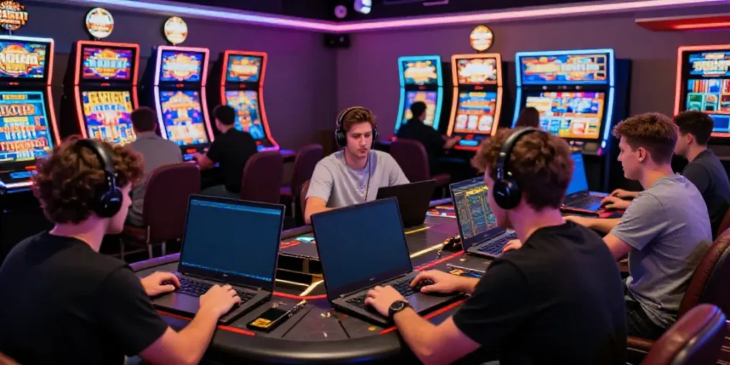Pengalaman bermain slot gacor secara online dengan pemain yang terlibat dalam permainan virtual.