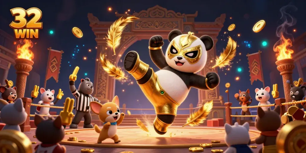 Engage in thrilling gameplay at 32 WIN with dynamic casino action and vibrant characters.