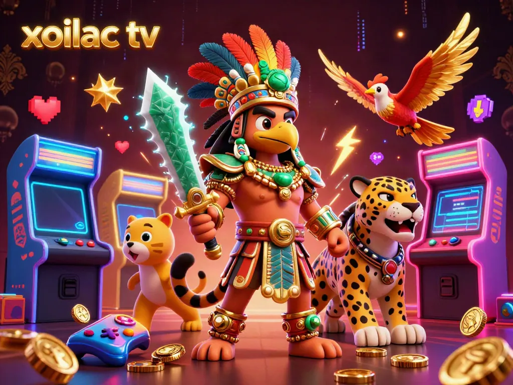 Experience thrilling gameplay with Xoilac TV featuring vibrant 3D casino elements