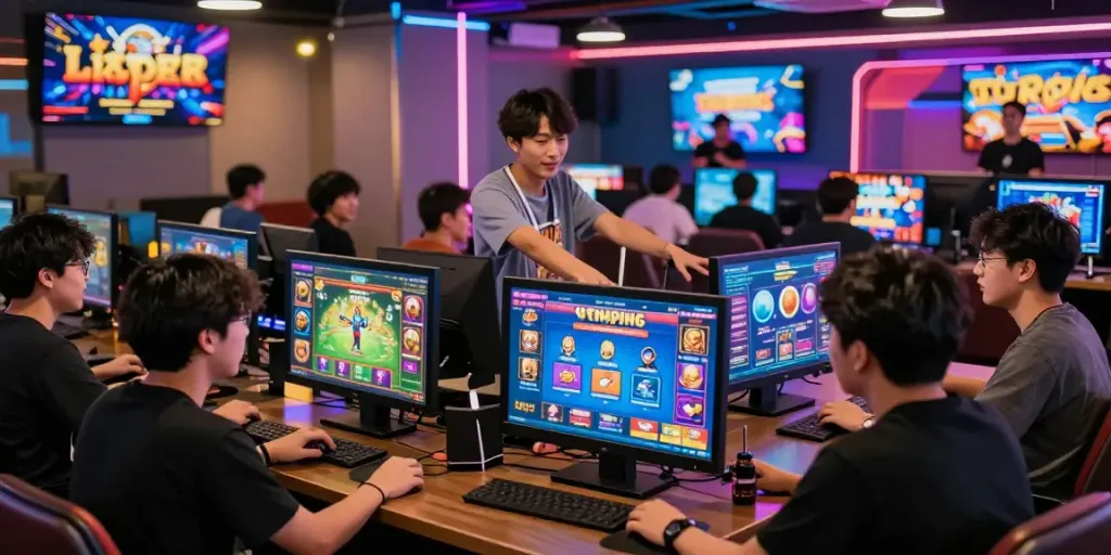 Pengalaman gaming SAPPORO88 dengan pemain yang antusias dan antarmuka digital yang menarik.