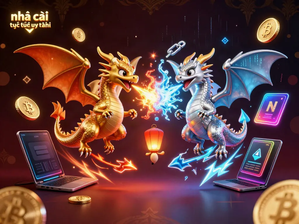 Experience thrilling gameplay at nhà cái trực tuyến uy tín with dynamic dragons and vibrant crypto elements.