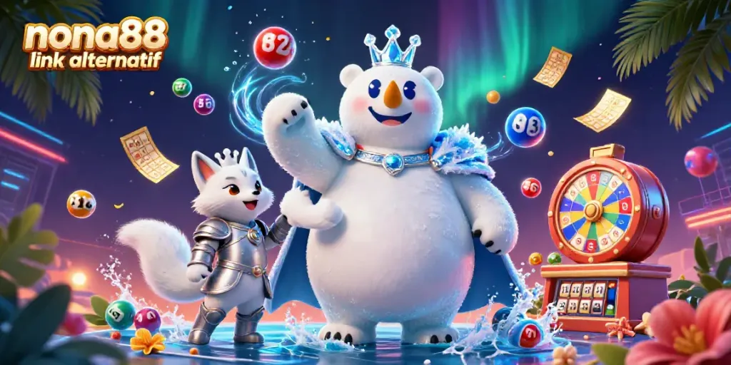 Experience the excitement of nona88 link alternatif with this vibrant gaming scene featuring lottery elements.