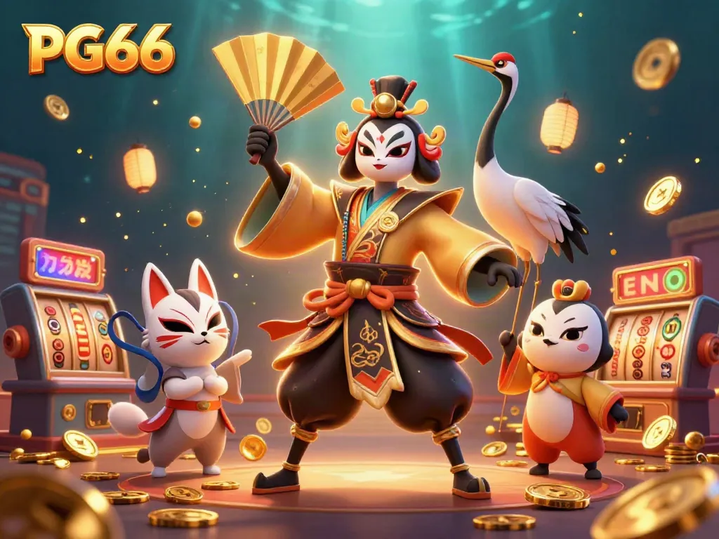 Engage in epic gameplay with PG66 featuring dynamic characters and casino elements.