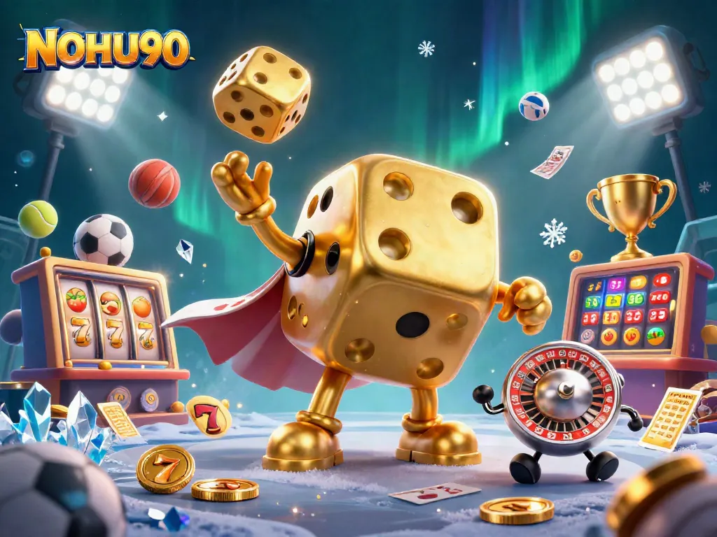 Experience the thrill of NOHU90 with dynamic slot game elements and engaging 3D characters.