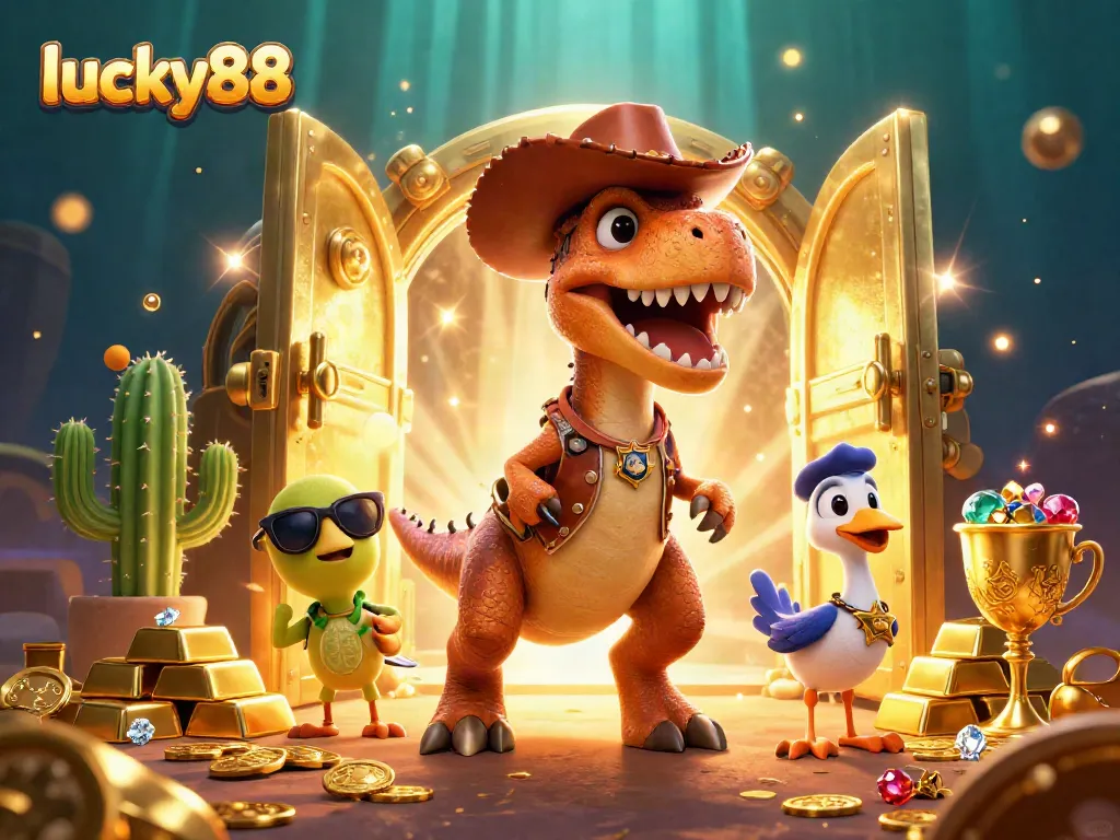 Experience thrilling gameplay at lucky88 with an exciting 3D dinosaur casino adventure.
