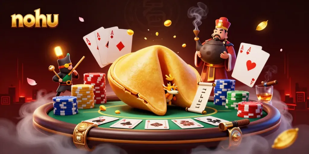 Experience thrilling slots action at nohu with vibrant casino elements and colorful characters.
