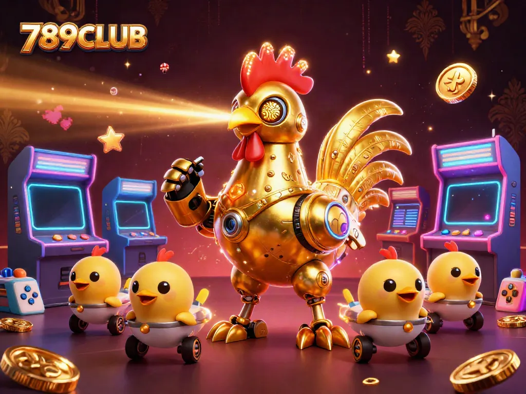 Experience thrilling gameplay at 789CLUB with a vibrant 3D scene showcasing exciting game elements and characters.