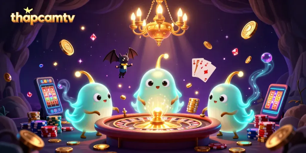 Engage in exciting games on thapcamtv with dynamic casino experiences under glowing lights.