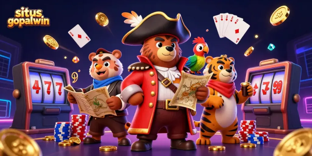 Experience exciting wins at situs gopalwin with colorful jackpot elements and dynamic characters amidst cinematic visuals.