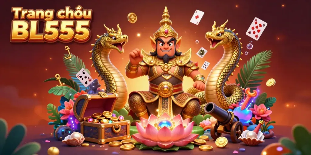 Experience thrilling gameplay at Trang chủ BL555 with a vibrant underwater casino scene and treasure-filled interactions.