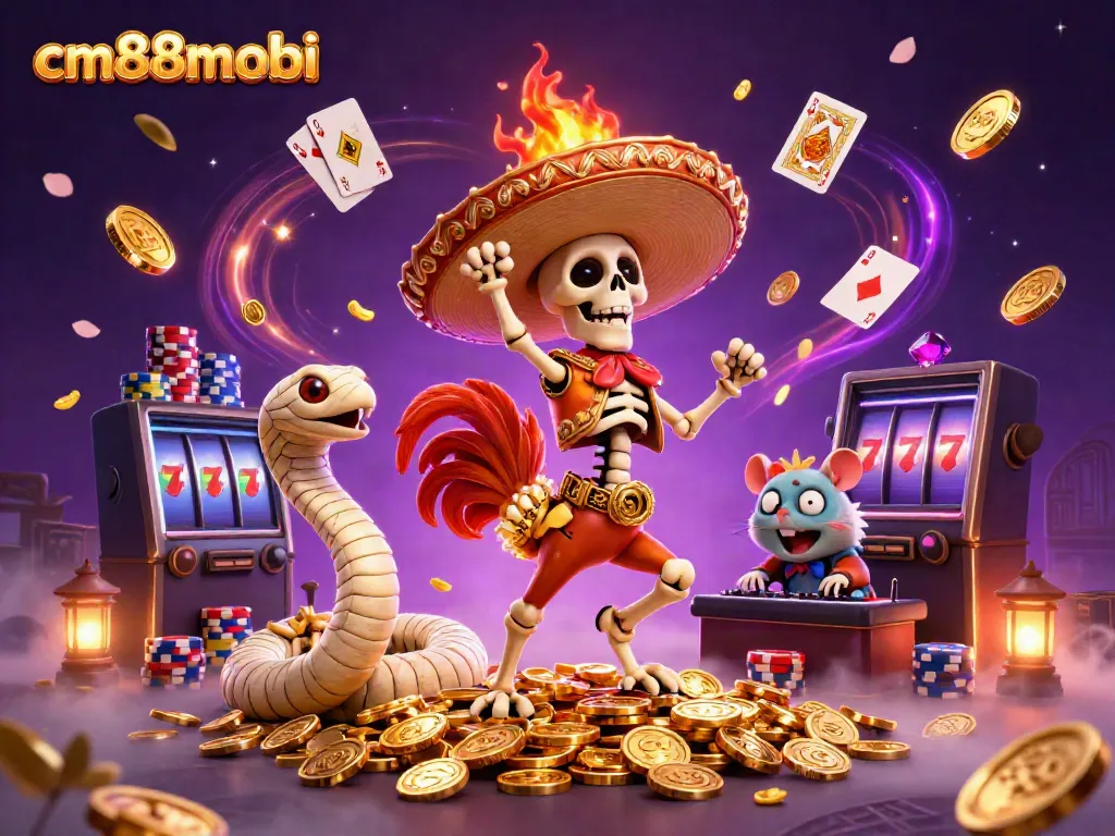 Experience exciting gameplay at cm88mobi with vibrant casino elements and dynamic characters.