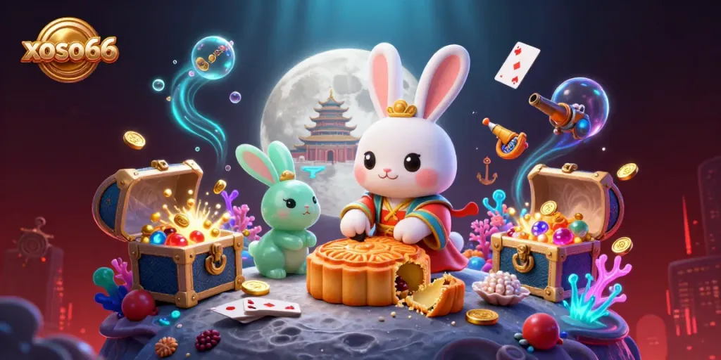 xoso66 offers a thrilling celebration of gambling culture with vibrant visual elements of fortune and excitement.