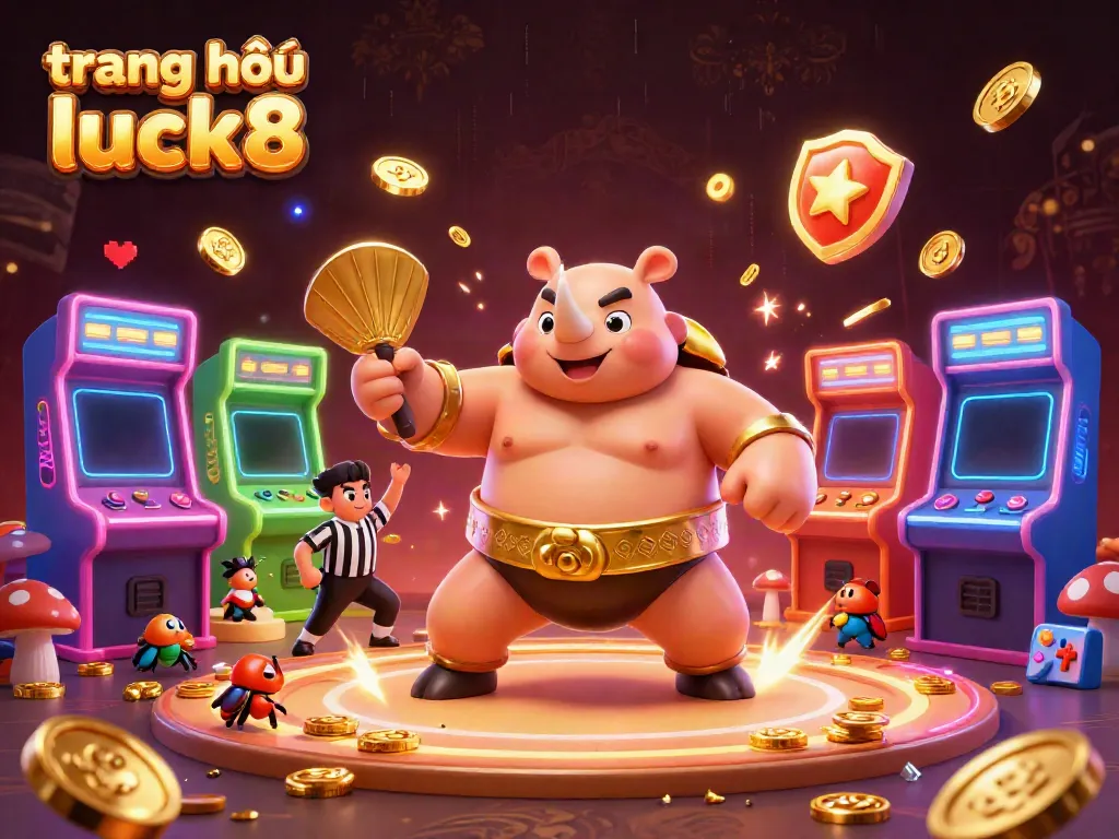 Experience the thrill of gaming on trang chủ luck8 with its vibrant characters and gold coins.