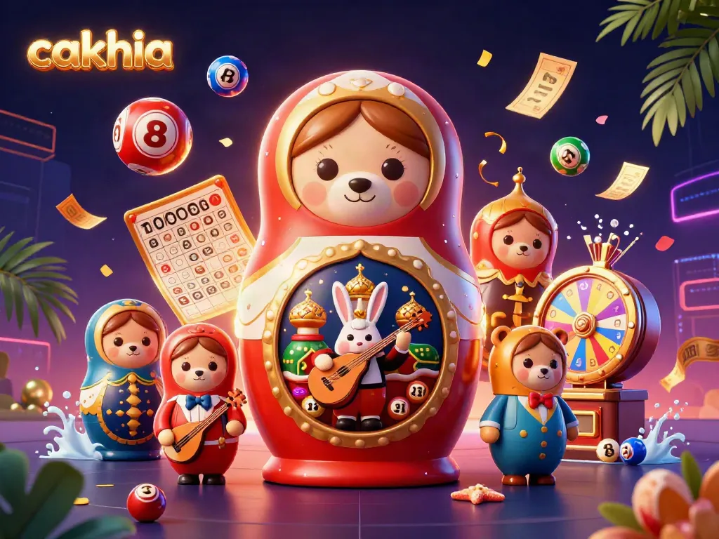 Cakhia brings excitement with a vibrant casino illustration featuring playful characters and dynamic game elements.