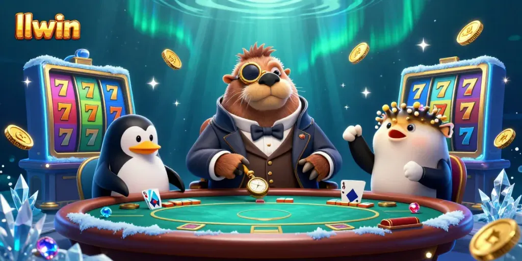 Play slots and win big at llwin with a jolly walrus and creative underwater poker scene.