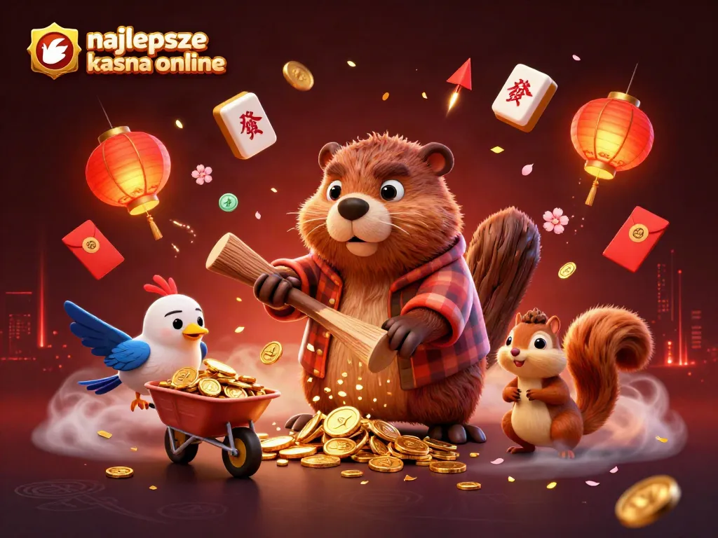 Engage with the najlepsze kasyna online in this vibrant 3D scene, showcasing lively gaming elements.
